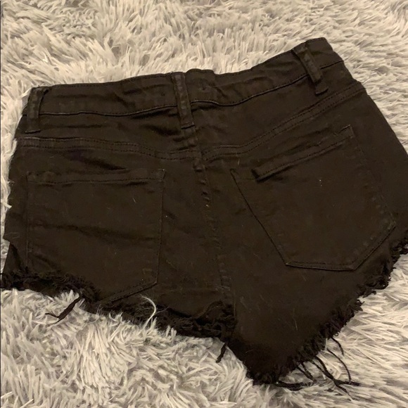 Black Jean Shorts - Picture 5 of 5